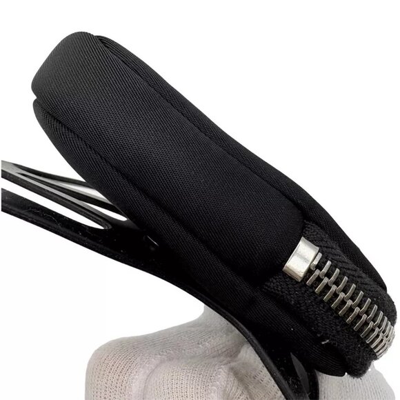 Authentic PRADA Tessuto With Pouch Smart Phone Holder Black Rubber - Picture 11 of 16